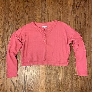 aeropostale long sleeve crop top